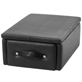 Pilates Box for Reformer, 25x17x9 In Pilates Reformers Sitting Box for Exercises, Premium PU and Wood Pilates Equipment Accessory, Improve Streng
