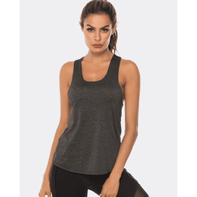 JupiterGear Scoop-Neck Long Tank Top (Color: BLACK, size: 4XL)