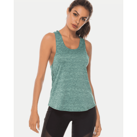 JupiterGear Scoop-Neck Long Tank Top (Color: Light Green, size: S)